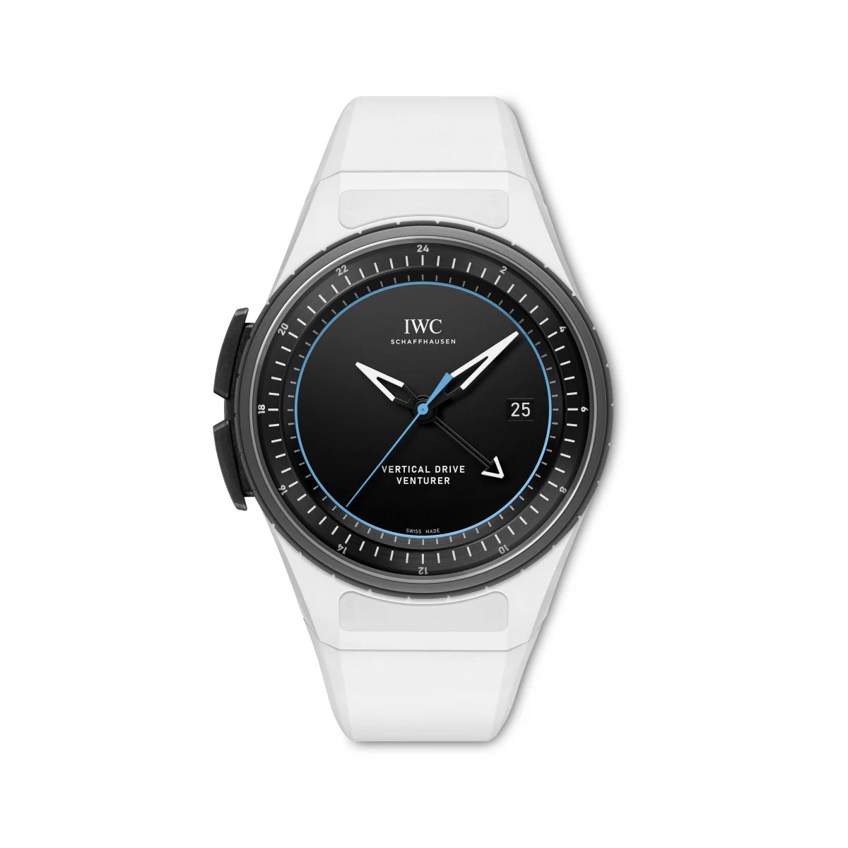 Vertical-Drive-Lünette und Wippschalter der IWC Pilot’s Venturer