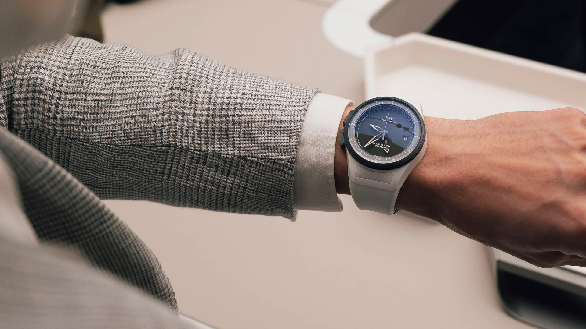 IWC Pilot’s Venturer Vertical Drive während der Qualifikation
