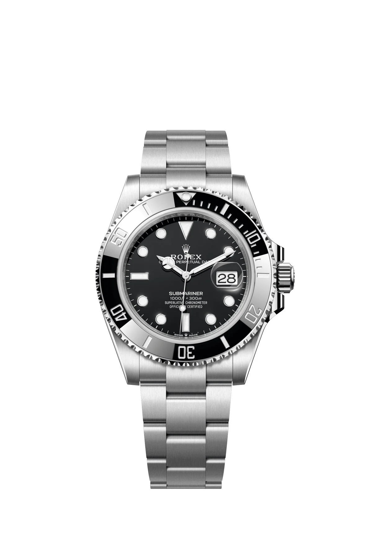 Rolex Submariner Date 126610LN mit schwarzem Zifferblatt und schwarzer Cerachrom-Lünette